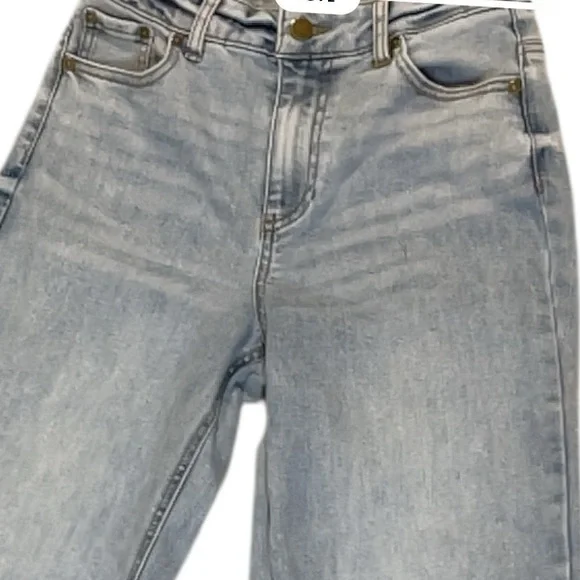 Oat New York high rise straight leg jeans 2 26 light wash - Picture 2 of 9